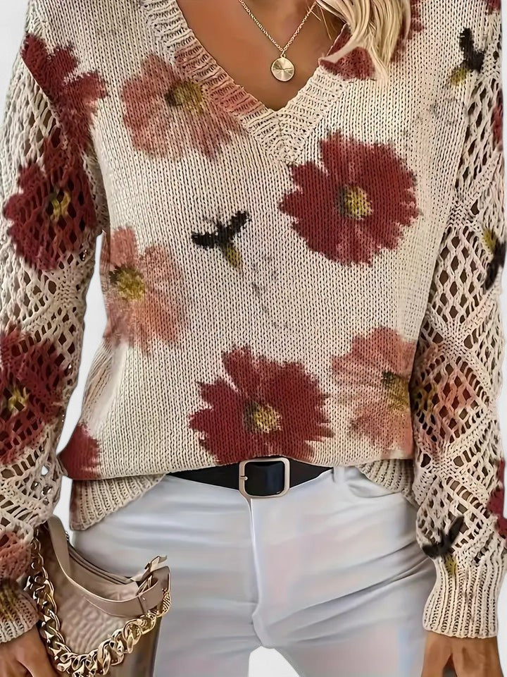 The Floral Knit Sweater