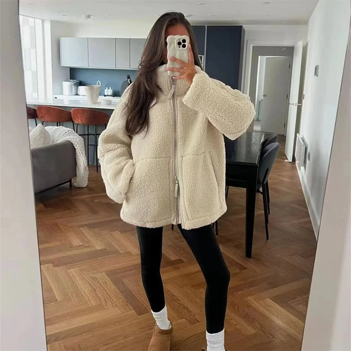 Trenorra™ | Collar Zip-up Coat