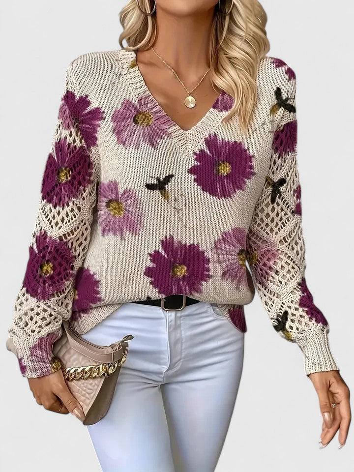 The Floral Knit Sweater