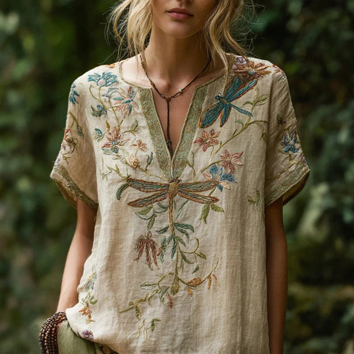 Florina™ Vintage Floral Print Blouse