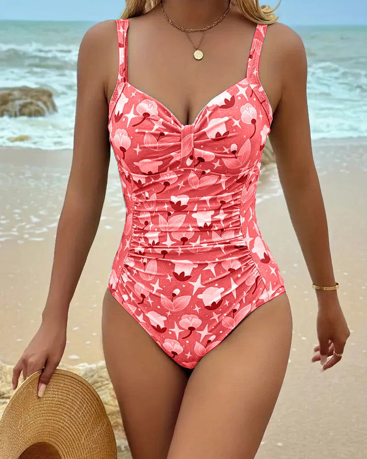 Frida | One-Piece Swimsuit with Printed Shoulder Straps