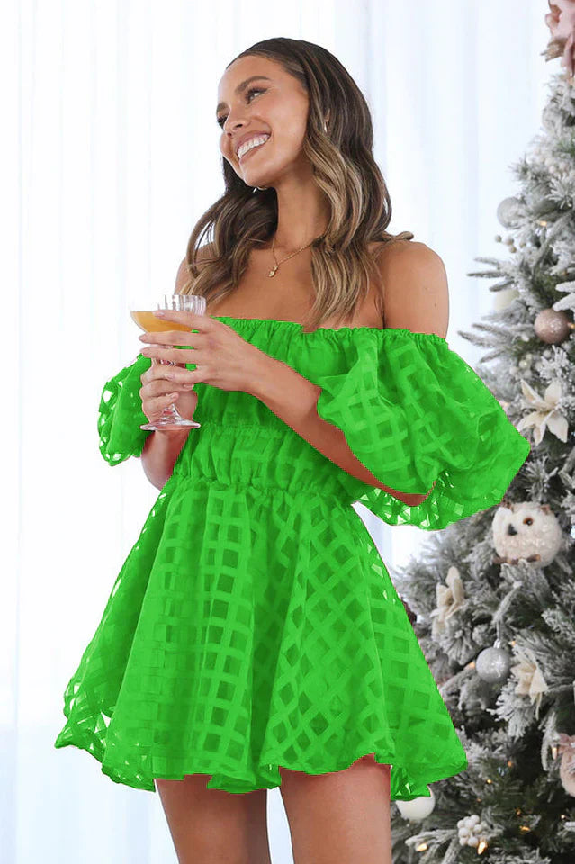 SOPHIE | PUFF-SLEEVE MINI DRESS