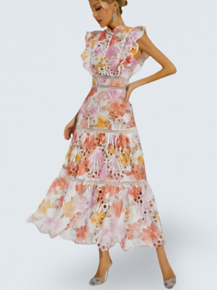 Maeve Hollow Sleeveless Maxi Dress