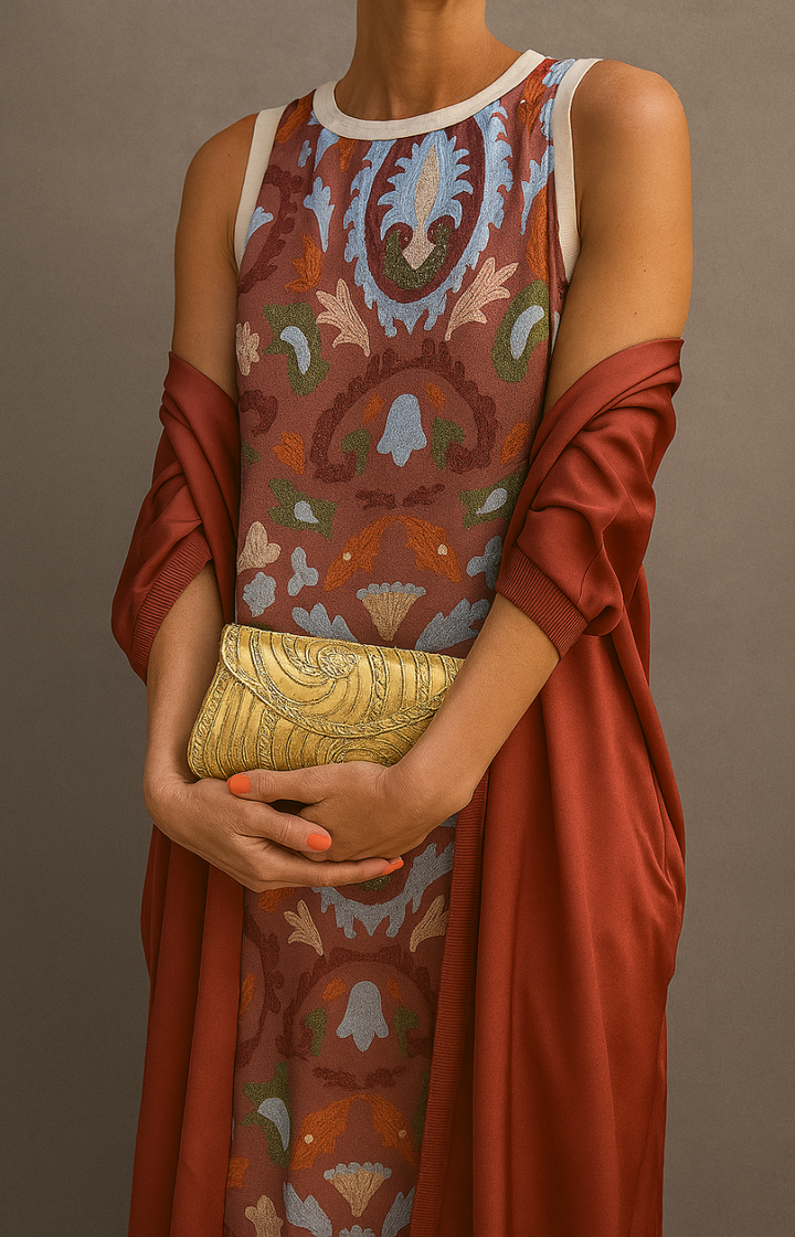 Isabella™ | Elegant Dress with Complimentary Stole