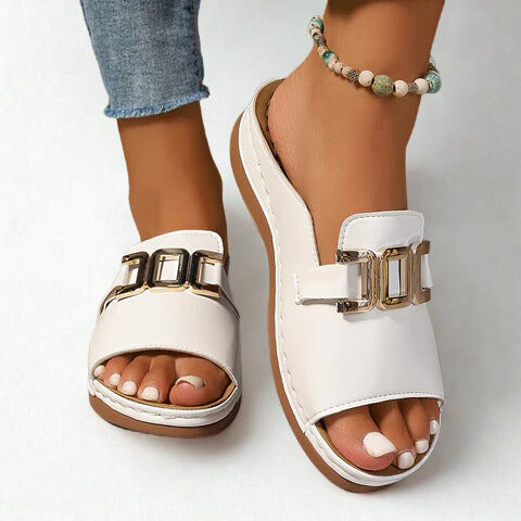 Marlena™ | Elegant Comfort Slide Sandals