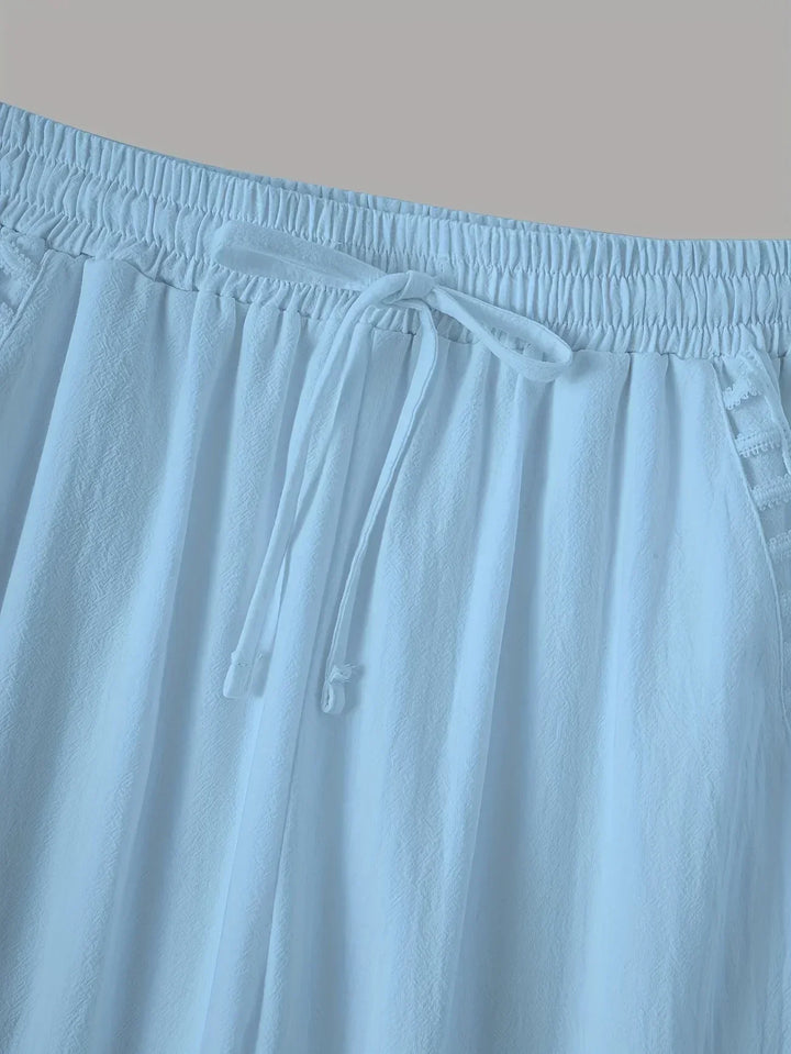 Tracey Contrast Trim Cropped Pants