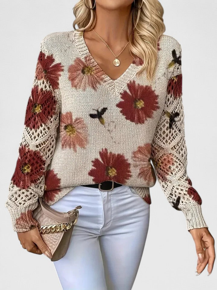 The Floral Knit Sweater