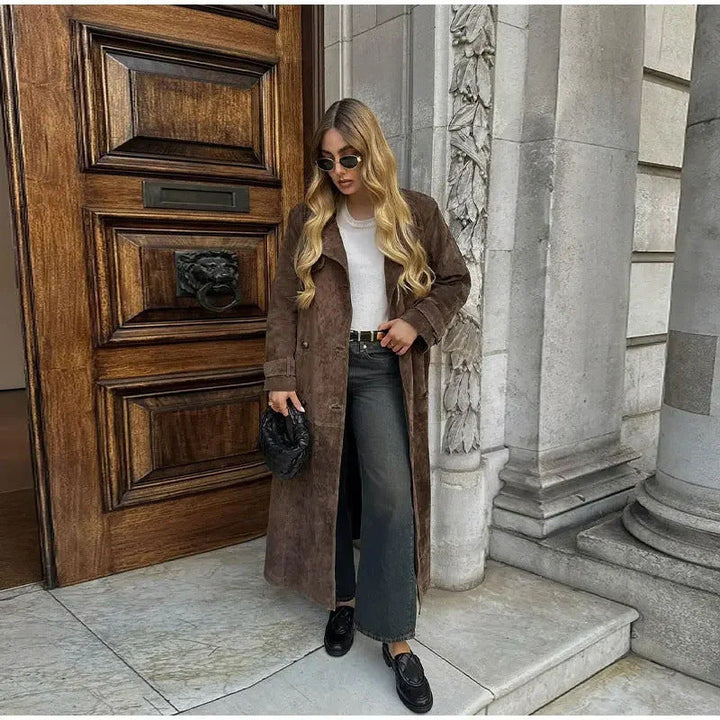 Suedeva™ | Suede Trench Coat