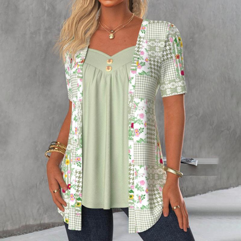 Elfie - Casual Outing Serene Blouse - A-Line