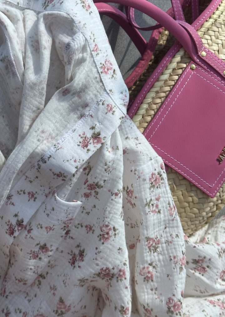 MAIRIN – FLORAL PRINT SHIRT & SHORTS TWO-PIECE SET