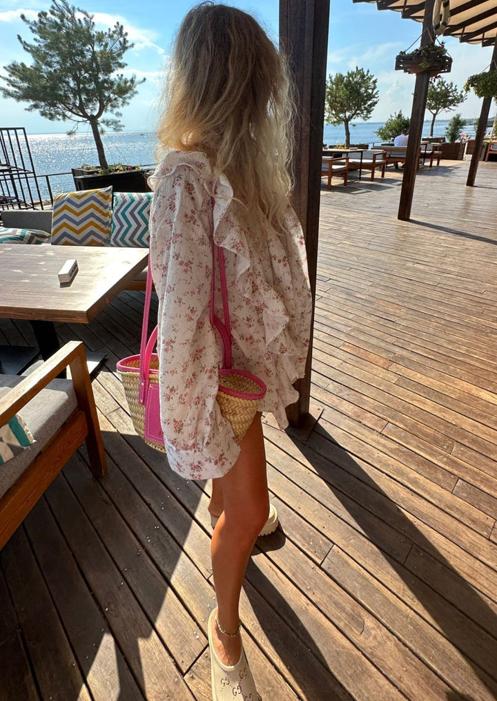 MAIRIN – FLORAL PRINT SHIRT & SHORTS TWO-PIECE SET