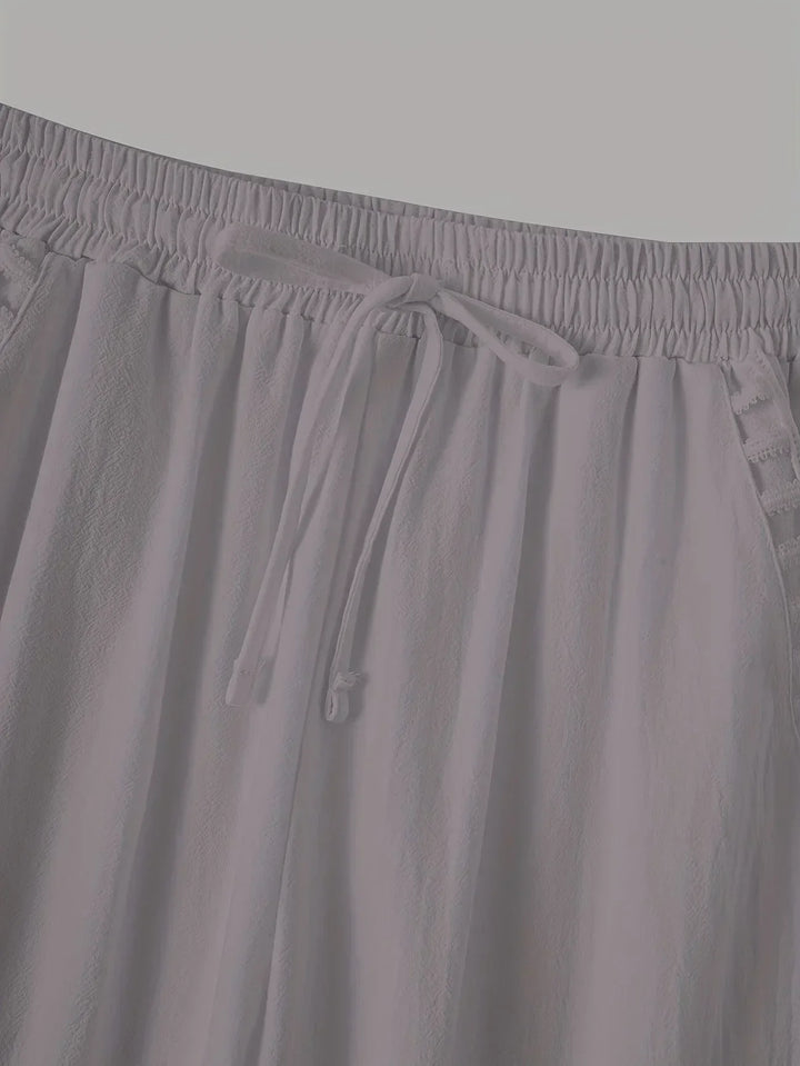 Tracey Contrast Trim Cropped Pants