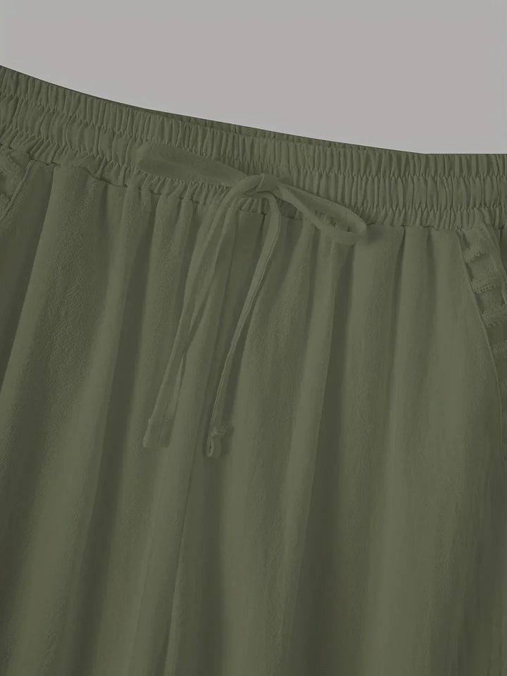 Tracey Contrast Trim Cropped Pants