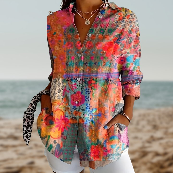CALISTA™ | COLOURFUL BLOUSE WITH BOHEMIAN FLAIR