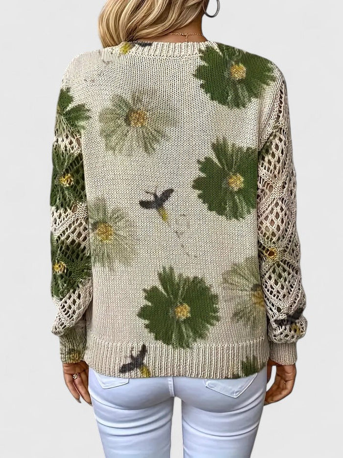 The Floral Knit Sweater