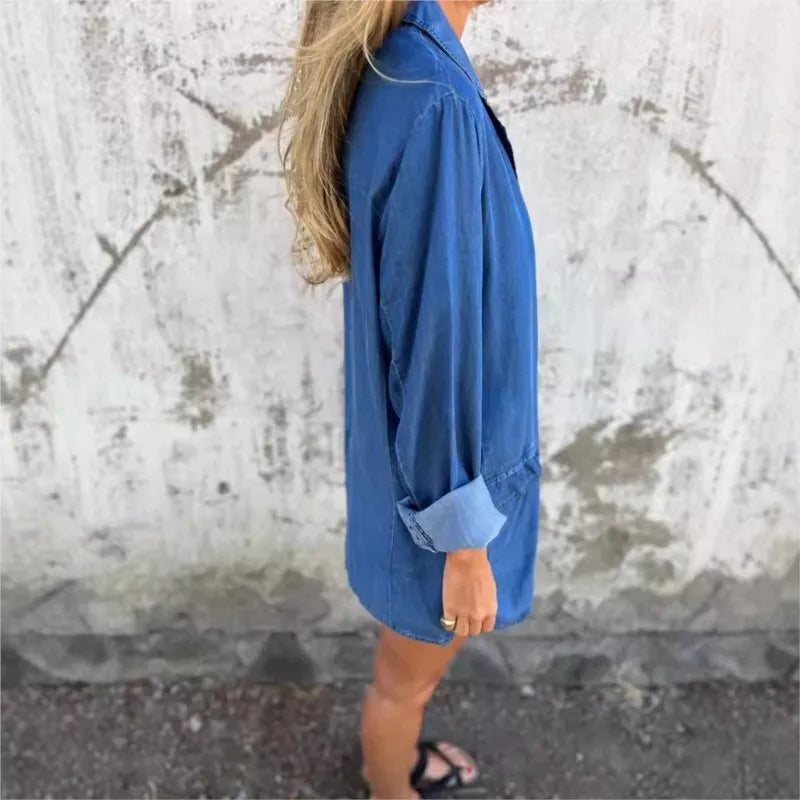 RAELYN™ | DENIM DRESS FOR BREEZY DAYS & CONFIDENT MOMENTS
