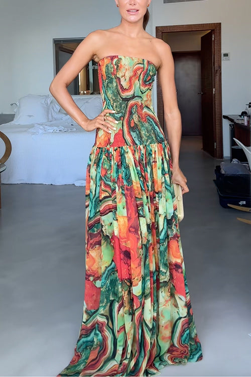 Sienna Strapless Ombre Maxi Dress