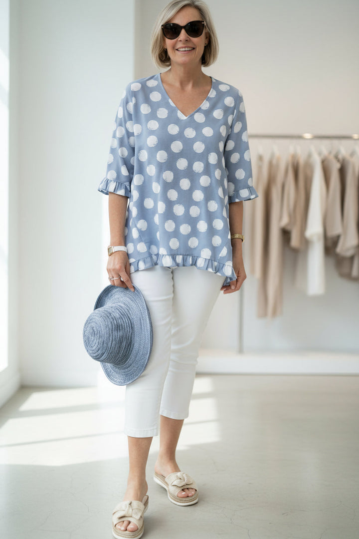 MARINA - PRINTED VINTAGE TOP