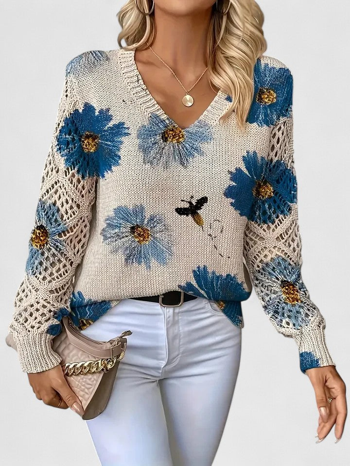 The Floral Knit Sweater