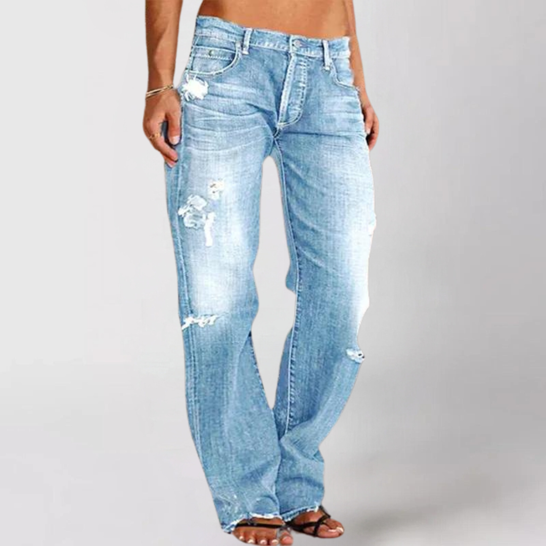 Viktoria Loose Wide-Leg Denim Jeans