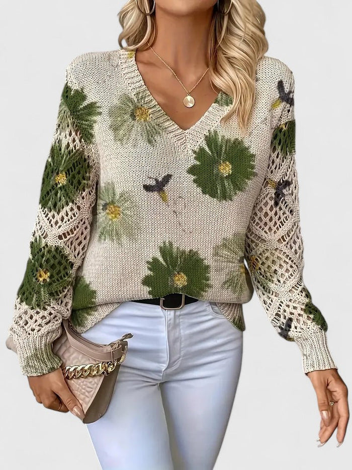 The Floral Knit Sweater