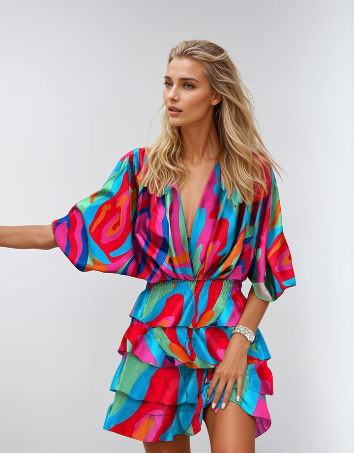 The Bold & Playful Ruffle Mini Dress