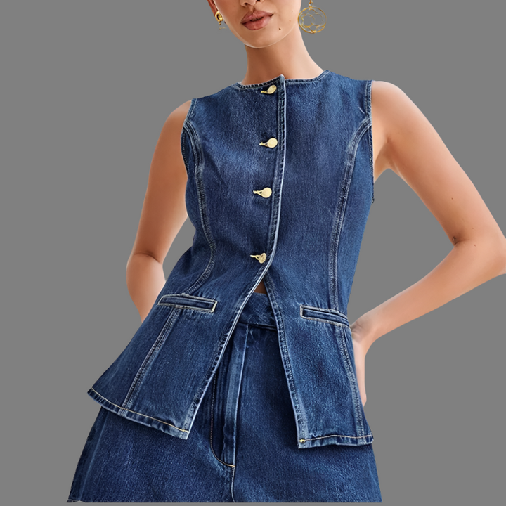 ZAYLEE – TWO-PIECE DENIM SET