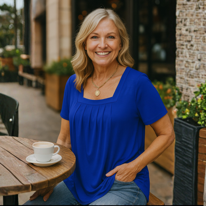 Nara - Pleated Comfort Top