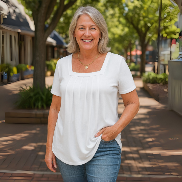 Nara - Pleated Comfort Top