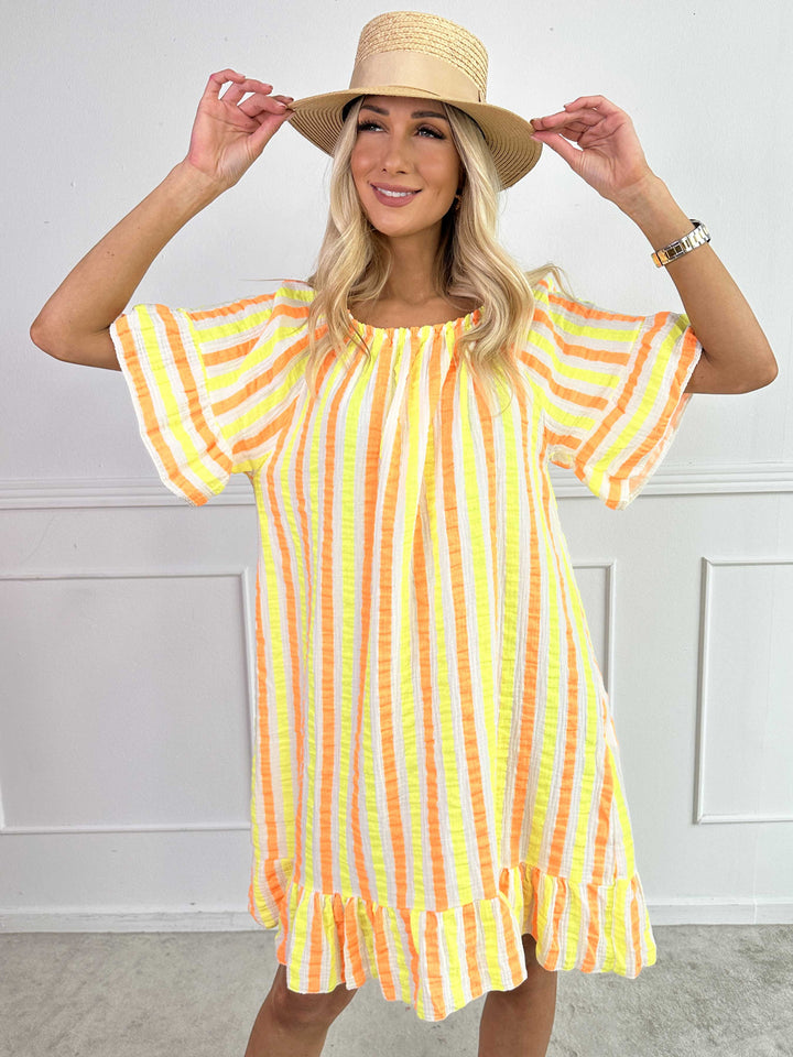 MIRELLA™ | SOFT STRIPED COTTON DRESS