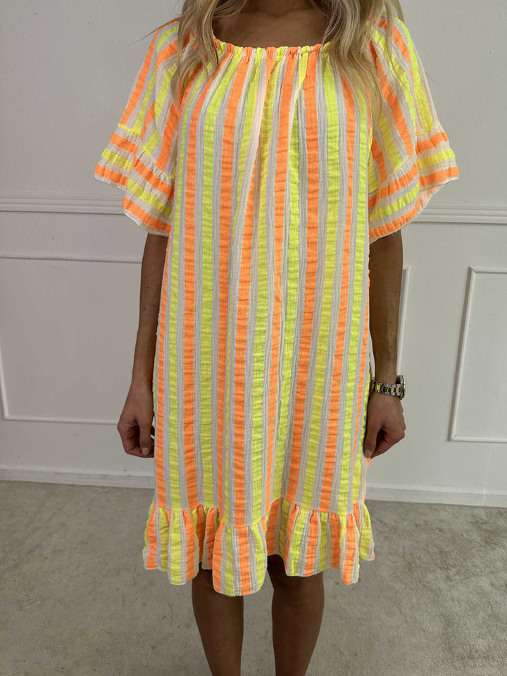 MIRELLA™ | SOFT STRIPED COTTON DRESS