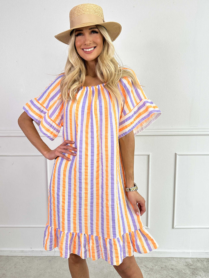 MIRELLA™ | SOFT STRIPED COTTON DRESS