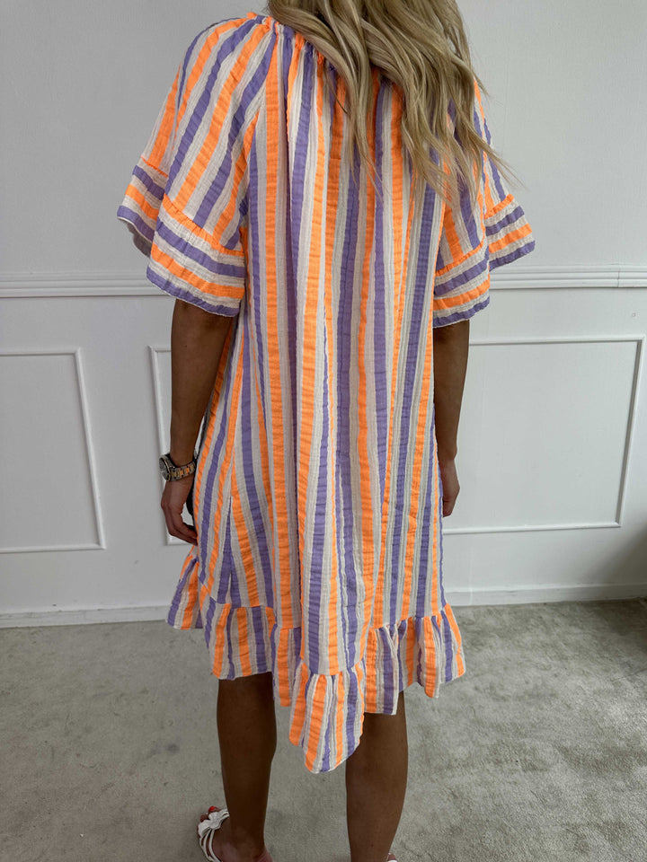 MIRELLA™ | SOFT STRIPED COTTON DRESS