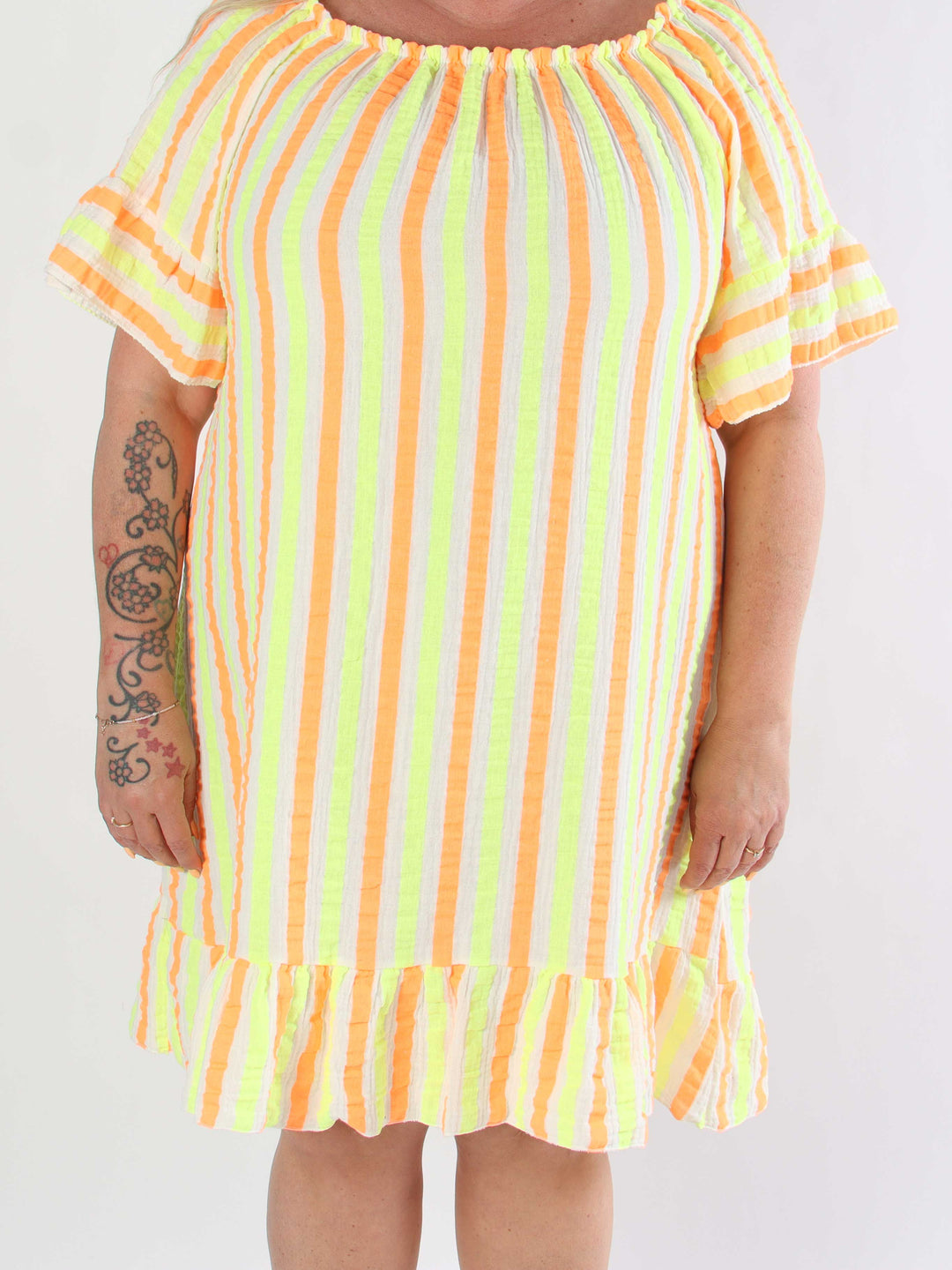 MIRELLA™ | SOFT STRIPED COTTON DRESS