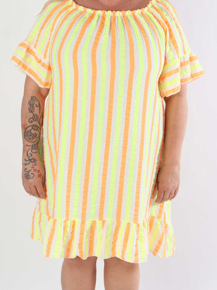 MIRELLA™ | SOFT STRIPED COTTON DRESS