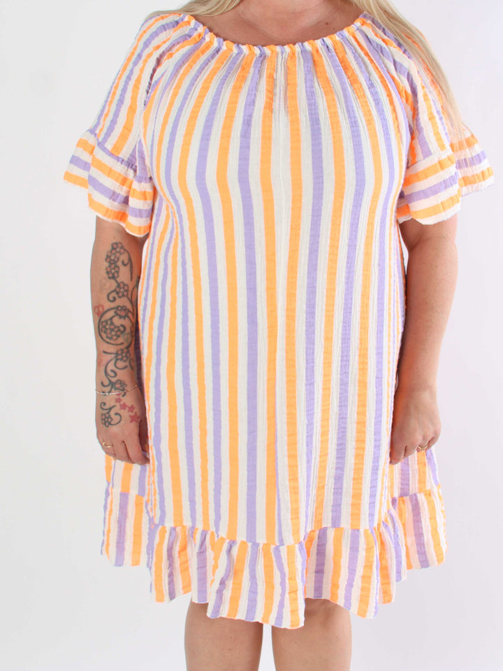 MIRELLA™ | SOFT STRIPED COTTON DRESS