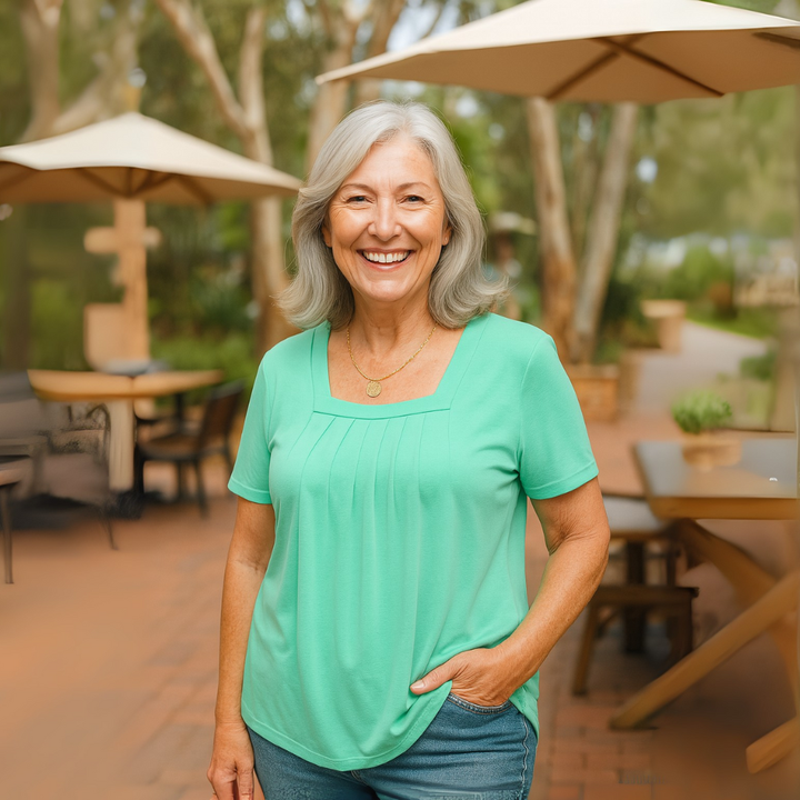 Nara - Pleated Comfort Top