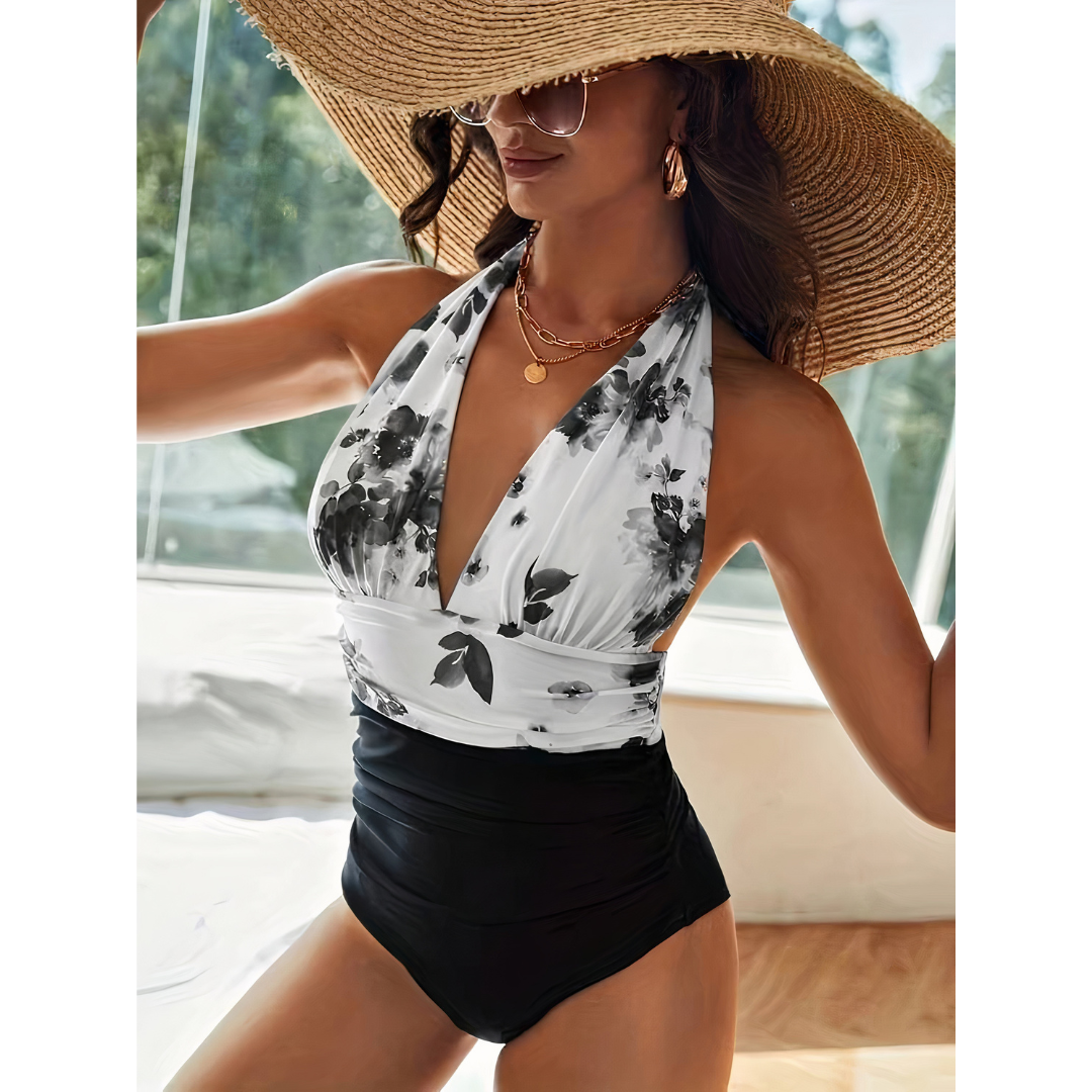 Allie - Elegant Marble Swimwear