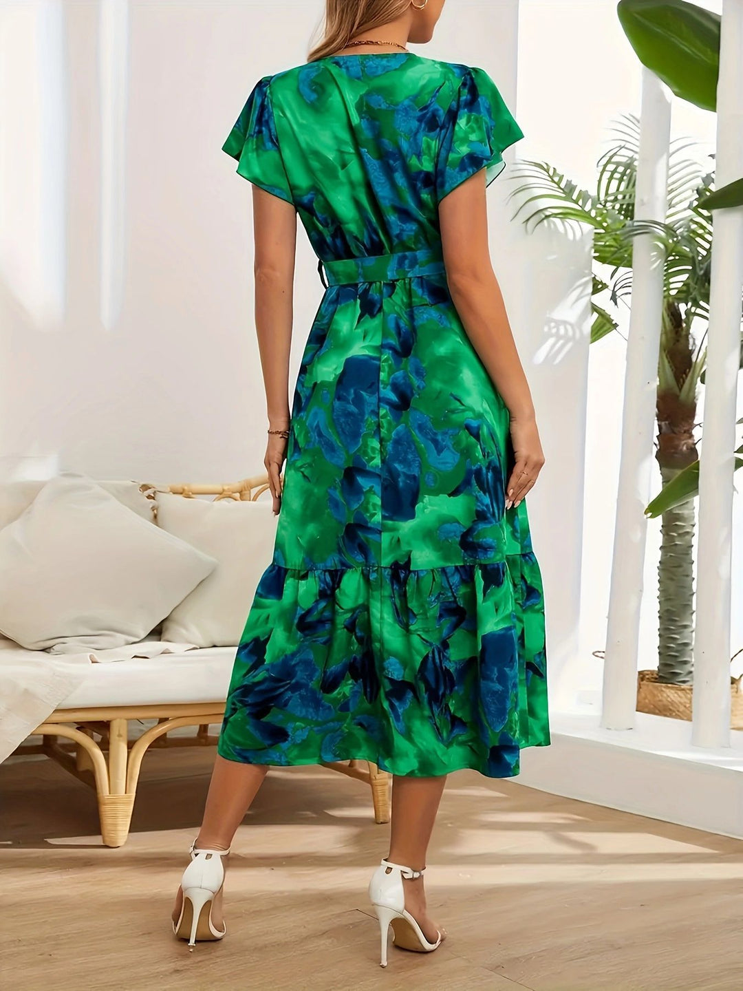 Elviera™ | Watercolour Midi Dress