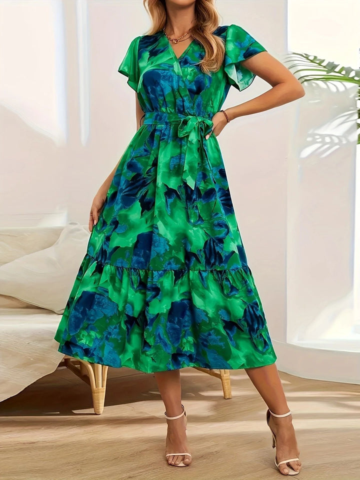 Elviera™ | Watercolour Midi Dress