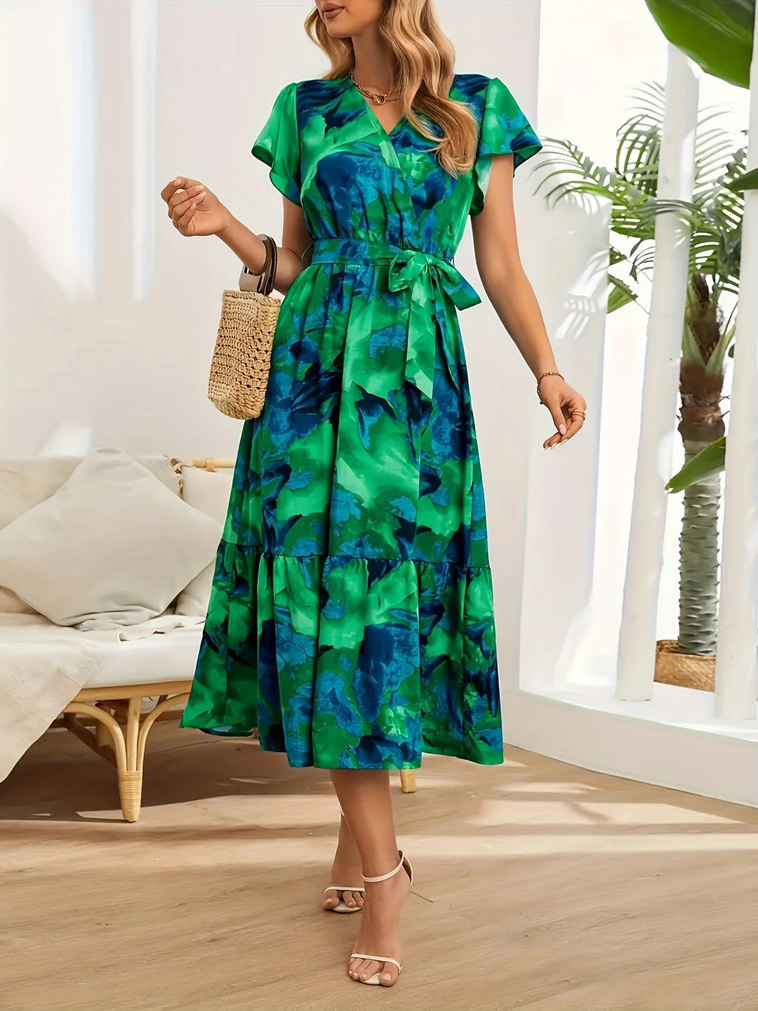 Elviera™ | Watercolour Midi Dress