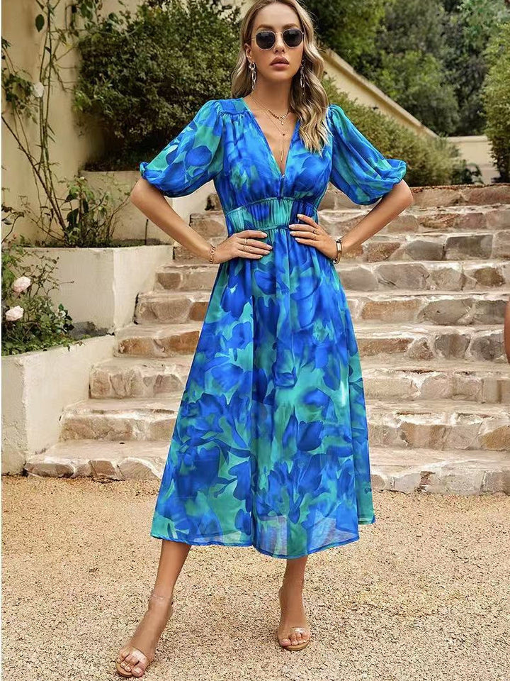 Selvara™ | Watercolour Floral Dress