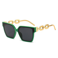 Green Frame & Black Lenses