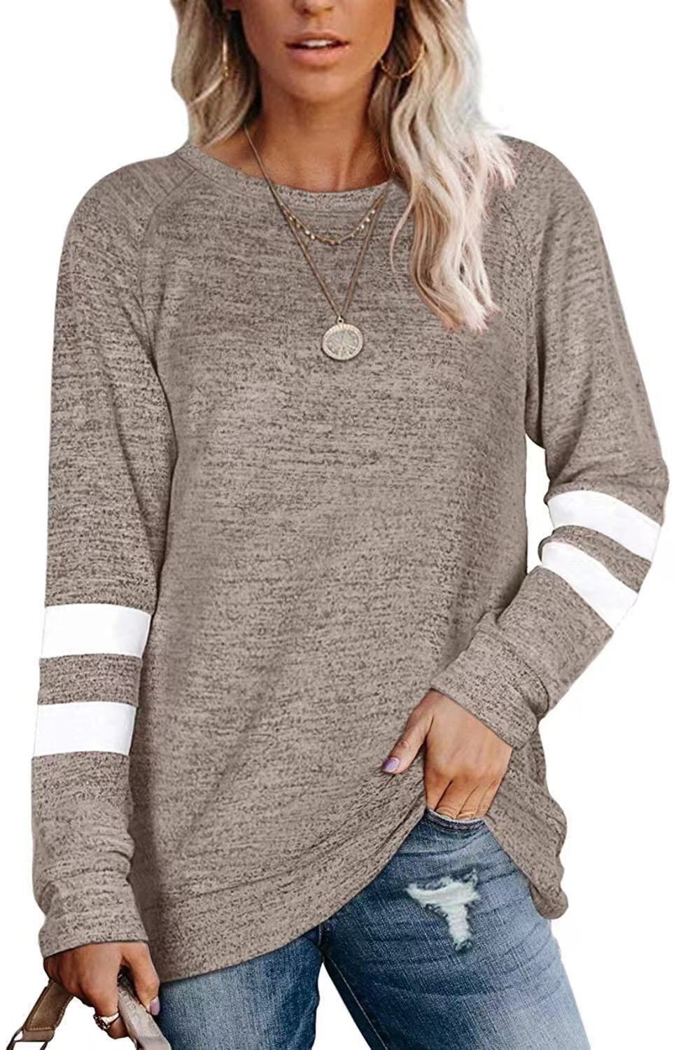 Aveline™ | Longline Striped Sleeve T-Shirt