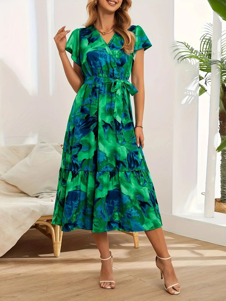 Elviera™ | Watercolour Midi Dress