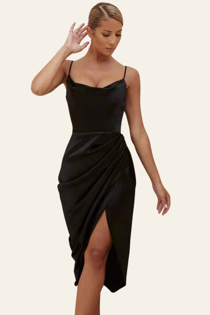 GISELLE | SILK CORSET MAXI DRESS