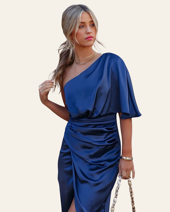 ELARA | SILK SPLIT DRESS