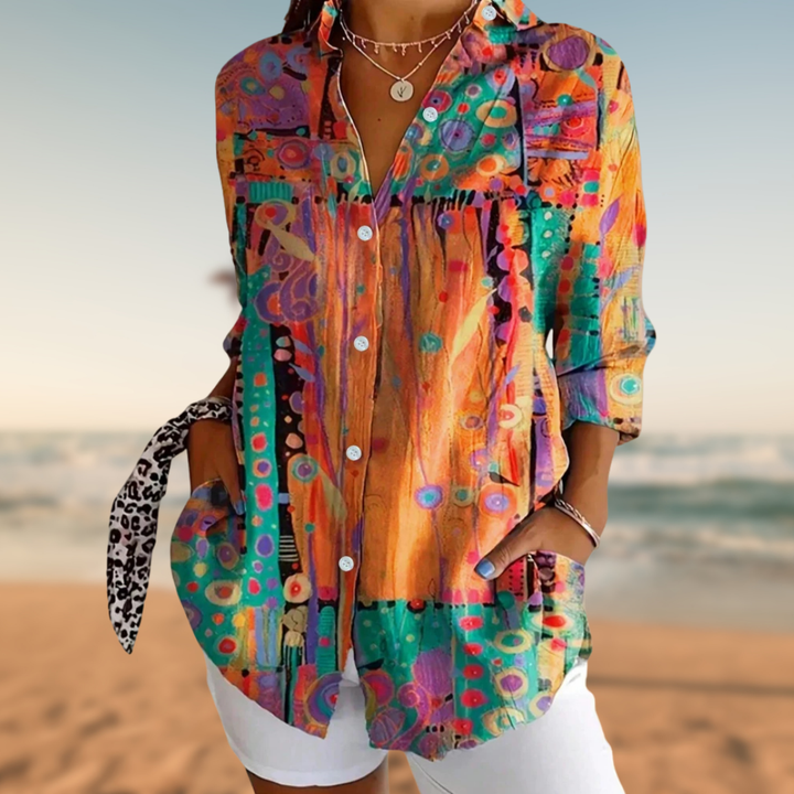 CALISTA™ | COLOURFUL BLOUSE WITH BOHEMIAN FLAIR