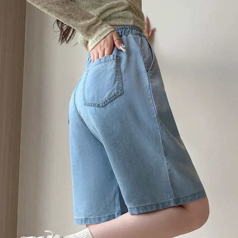 Romy™ | Tencel High Waist Wide-Leg Shorts