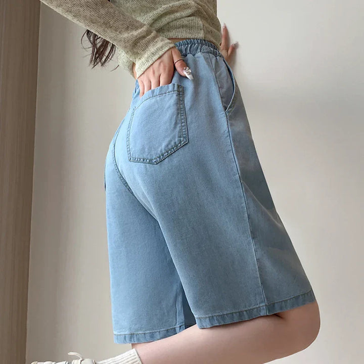 Romy™ | Tencel High Waist Wide-Leg Shorts